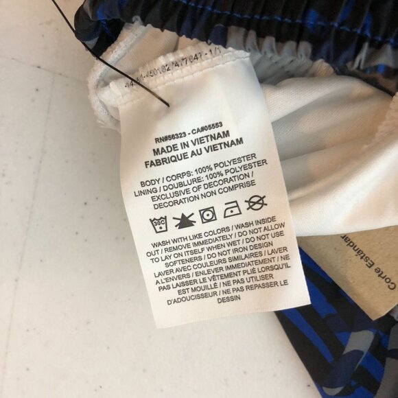 Nike Girls Dri-FIT Tempo Running Shorts Standard Fit Blue/Black Camouflage M - Picture 7 of 7